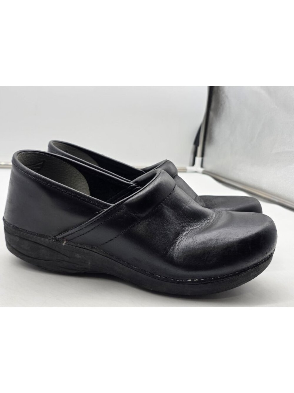 Dansko XP 2.0 Shoes Womens Size 10.5 Black Clog Slip On Comfort Damaged